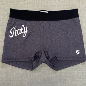 Soffe Gray Italy Logo Athletic Shorts